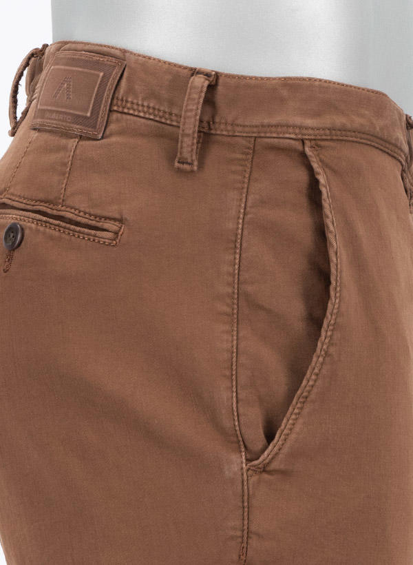 Alberto, Hose Rob, Slim Fit, Baumwolle T400®, haselnussbraun