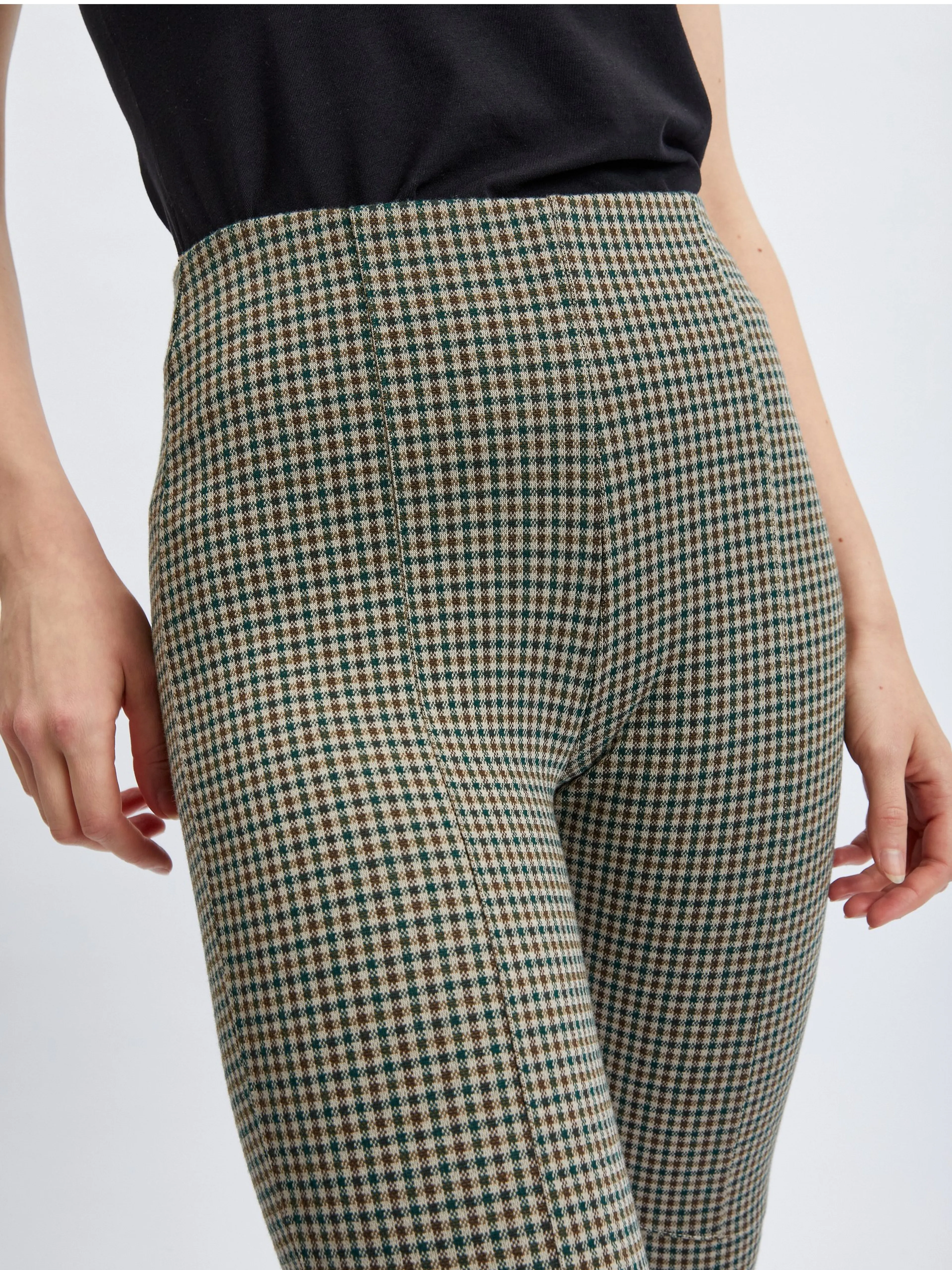 Grün karierte Damenhose ORSAY