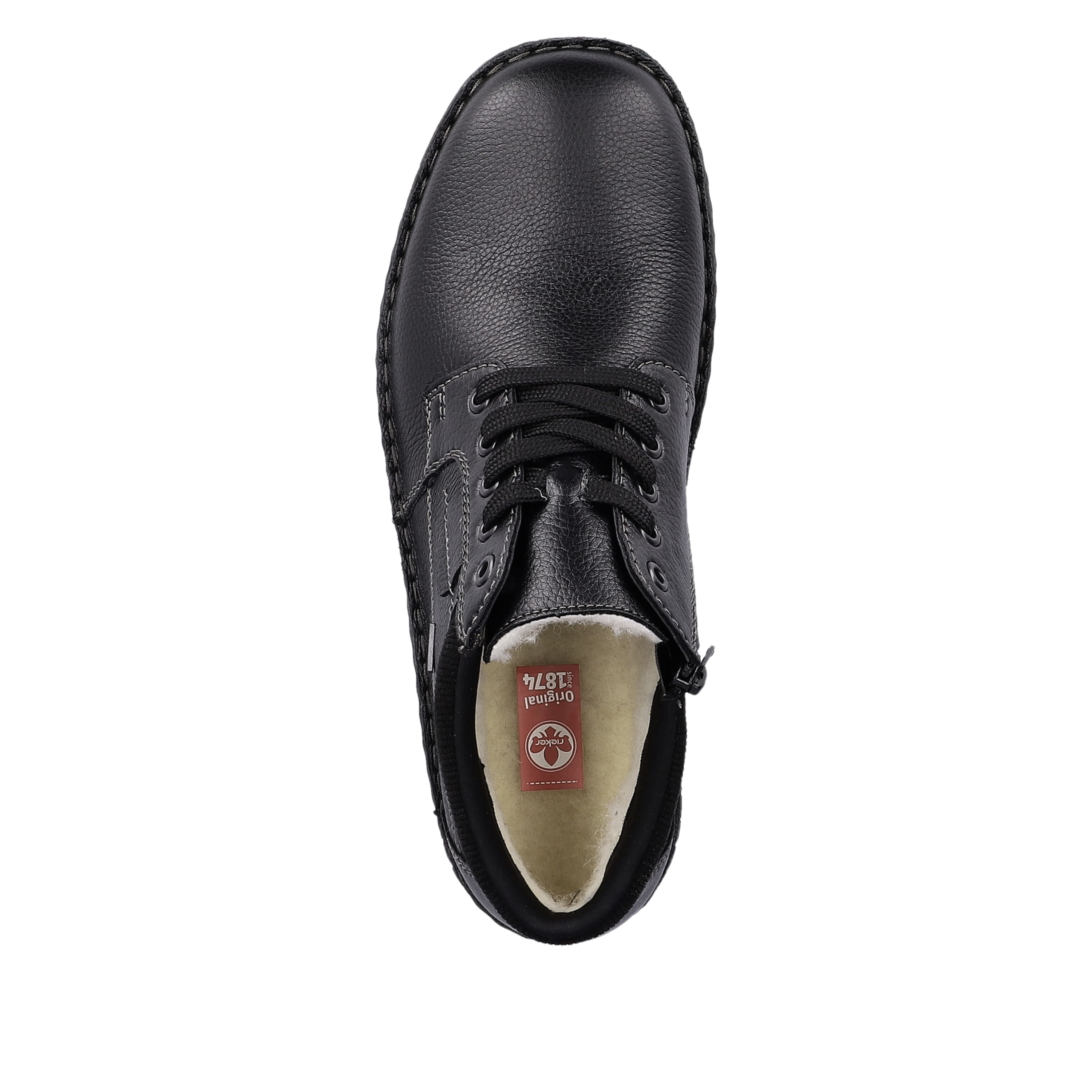 Rieker Herren Schnürschuhe graphitschwarz