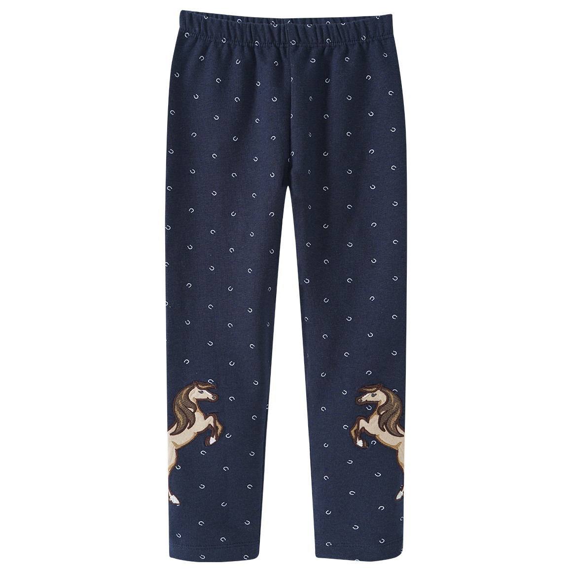 Mädchen Leggings mit Pferde-Applikation
