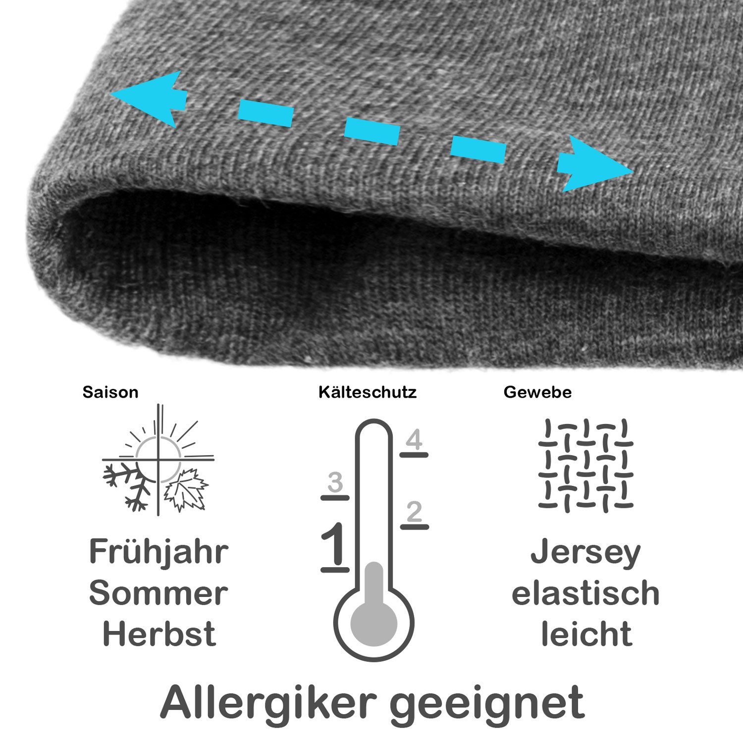 style3 Beanie (1-St) Beanie Mütze Unisex Damen Herren Haube Sommer slouch XXL Chemo Schlafmütze Cap