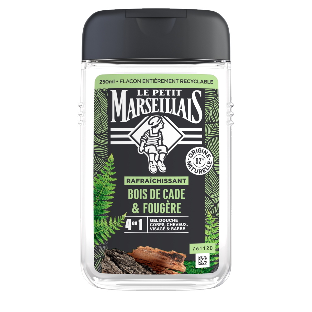 le petit marseillais LE PETIT MARSEILLAIS DOUCHE HOMME BOIS DE CADE & FOUGERE 250ML Gel Douche