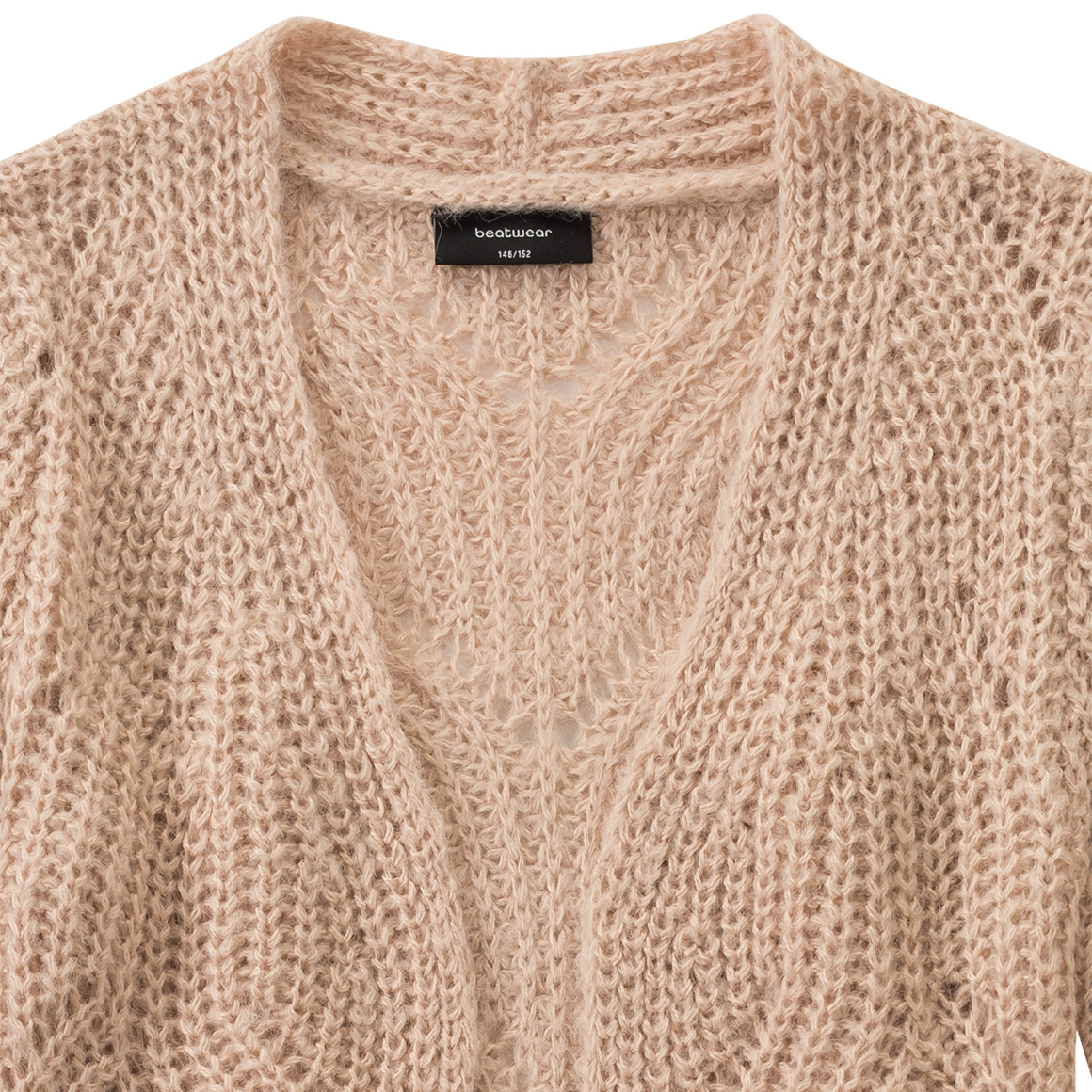 Mädchen Strickjacke mit Lochstrick-Muster