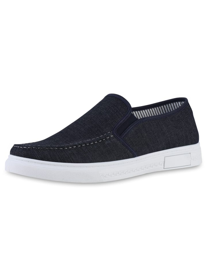 VAN HILL Klassische Slippers Derek in Dunkelblau günstig kaufen