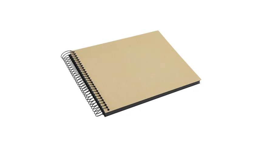 goldbuch Spiralalbum Bella Vista Beige 24x17cm 40 schwarze Seiten - erweiterbar