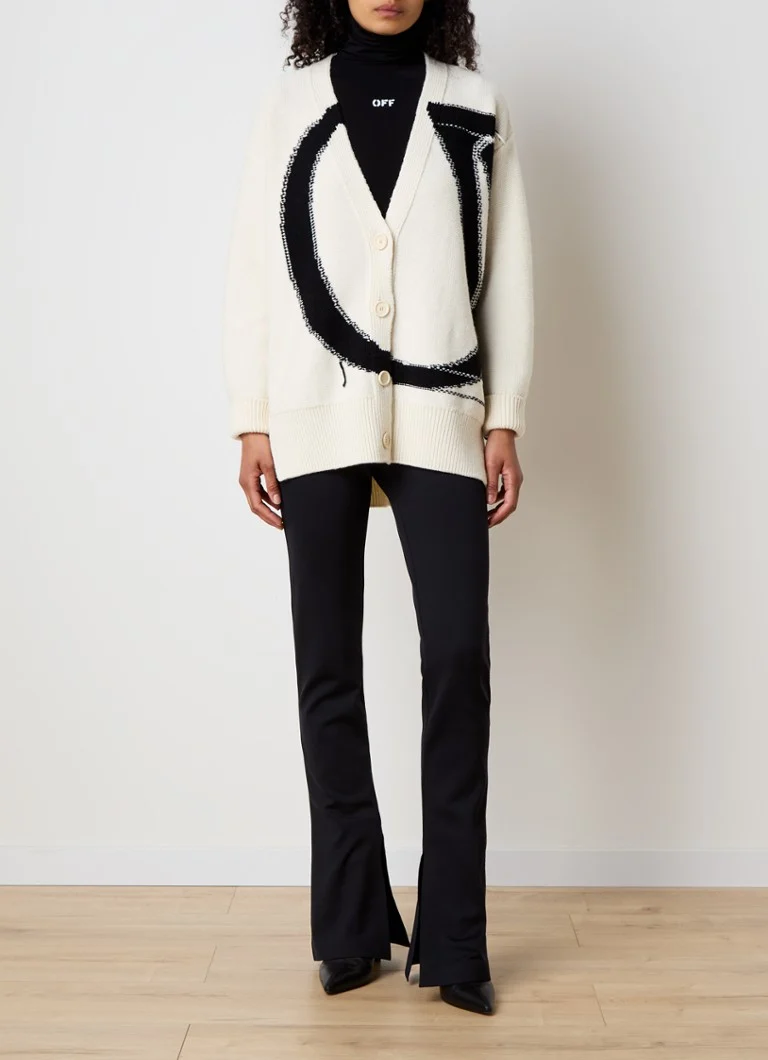 Off-White Coarse wool vest with logo