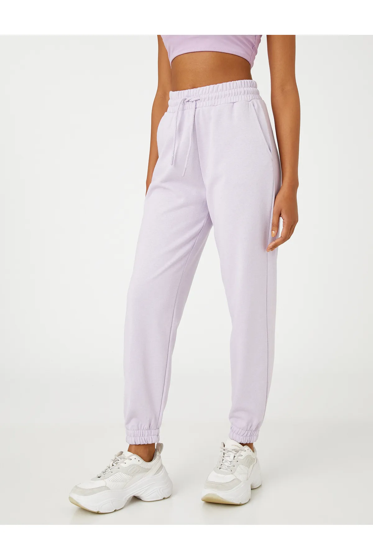 Koton  Dicke Basic-Jogger-Jogginghose mit Tasche und Bindebund