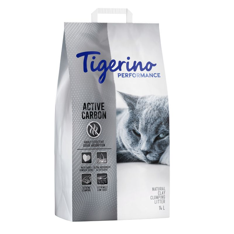 Tigerino Performance Active Carbon Katzenstreu - Babypuderduft