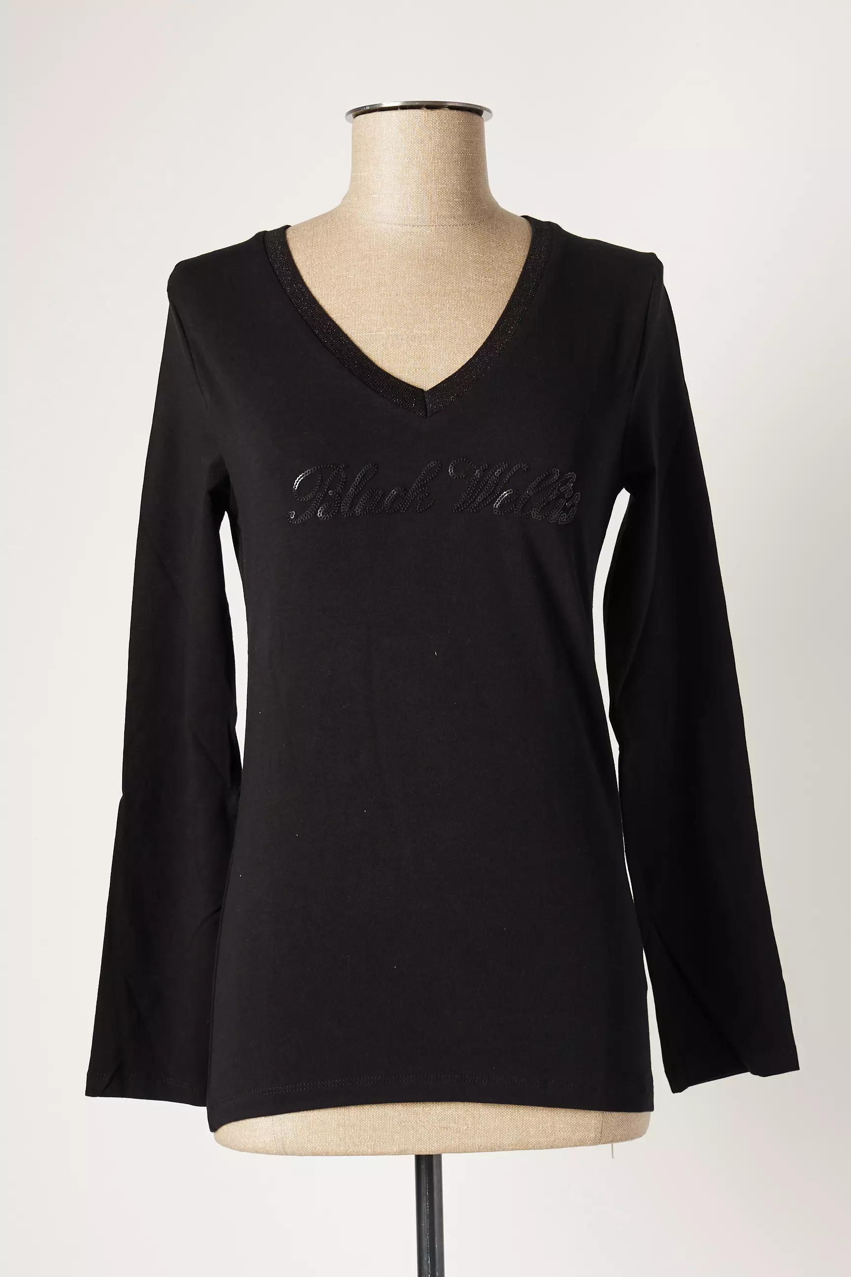 Black Wellis Tshirts Femme couleur noir