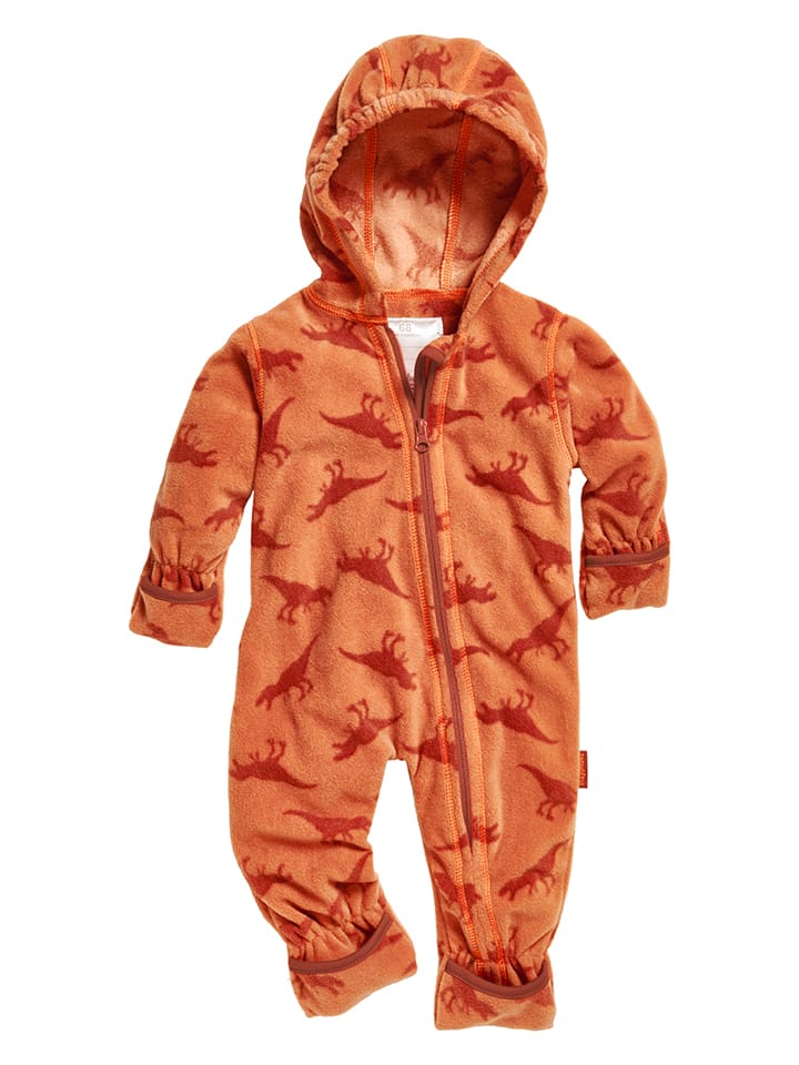Playshoes Fleece-Overall in Orange günstig kaufen
