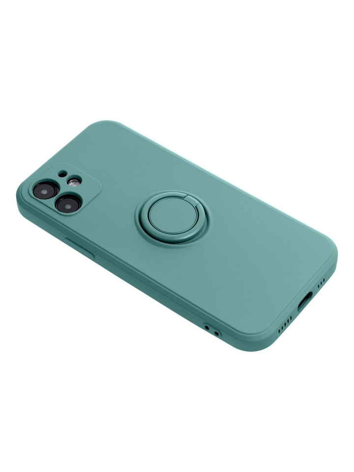 COFI 1453 Silikon Ring Handyhülle Schutzhülle für Smartphone Bumper in Grün günstig kaufen S