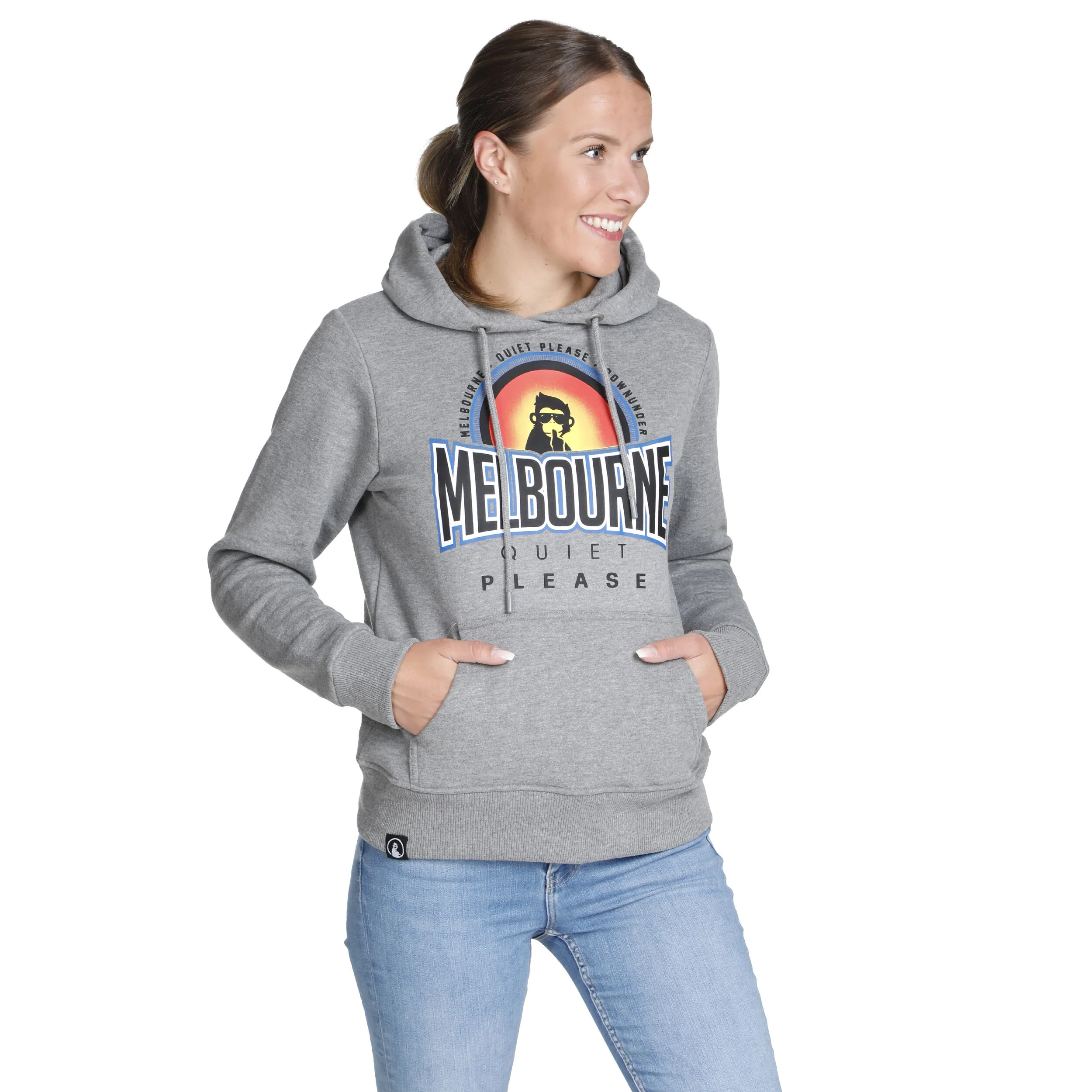 Melbourne Sunrise Hoody Damen - Grau, Mehrfarbig
