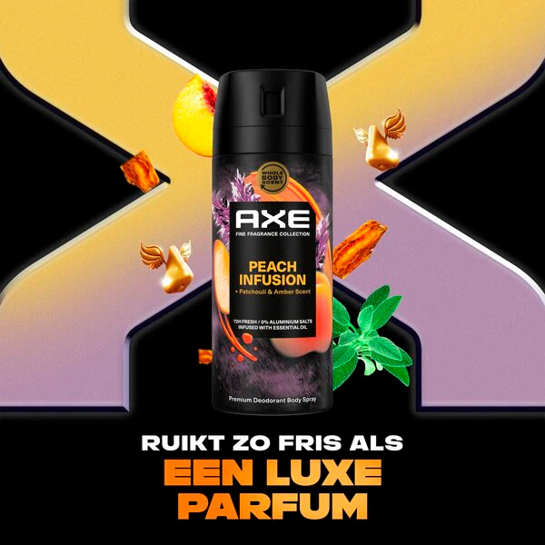 Axe Fine Fragrance Peach Infusion Deodorant Bodyspray 150ml
