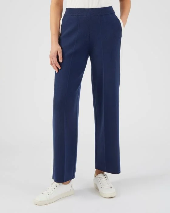 Pantalon large chaud bandes contrastantes Thermolactyl
