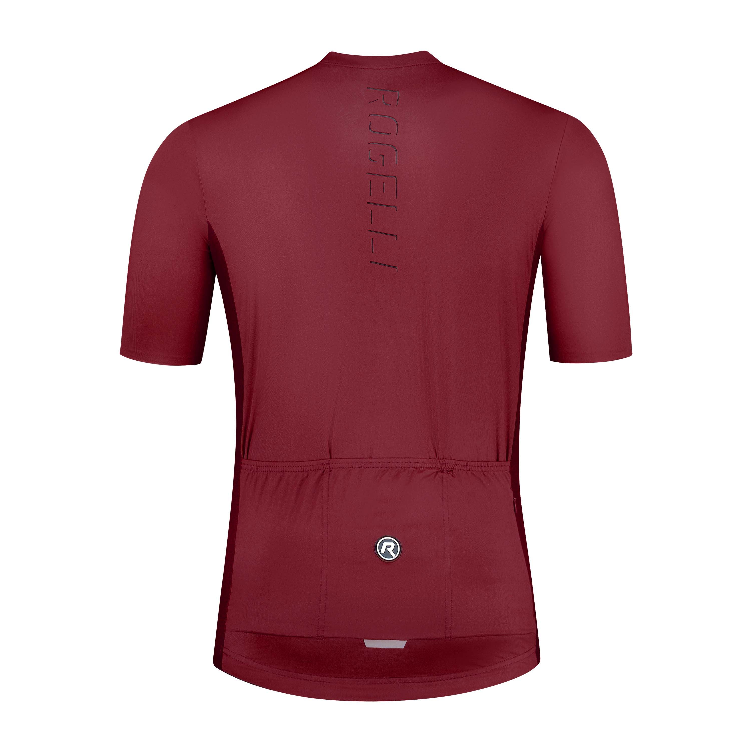 Rogelli Distance Weinrot Herren Radtrikot Kurzarm