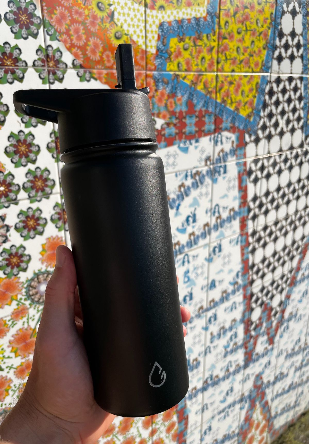 Wattamula PRO Öko Edelstahl 530-ml-Wasserflasche mit extra Sportverschluss