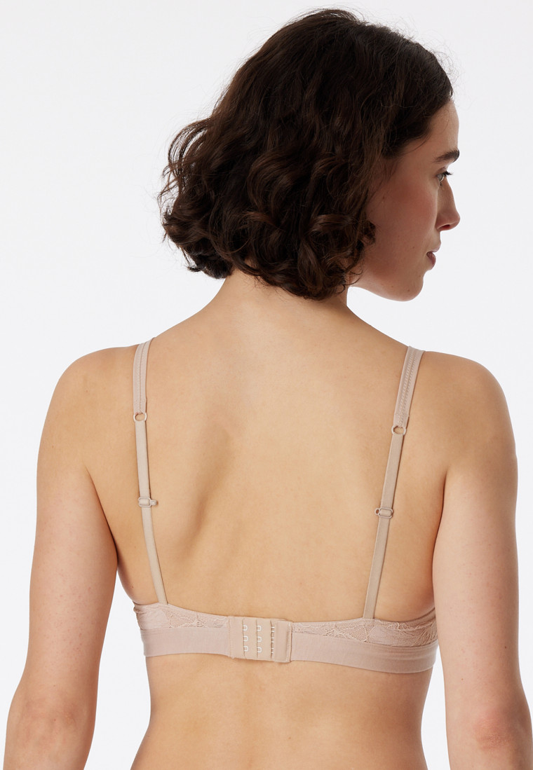 Soft BH bügellos Racerback beige - Modal & Lace