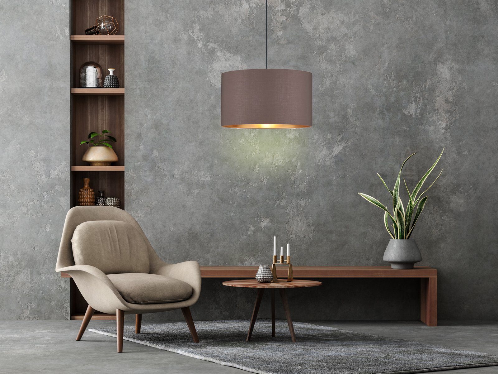 meineWunschleuchte Pendelleuchte, ohne Leuchtmittel, ausgefallene Design-er Lampe-n für über-n Esstisch hängend, Ø 40cm