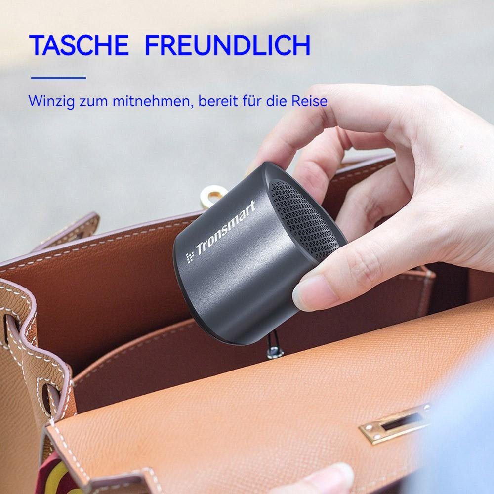 Tronsmart Nimo Stereo Portable-Lautsprecher (Bluetooth, 5 W, 12 Stunden Spielzeit, Wasserdicht IPX7, Bluetooth-Version 5.3)