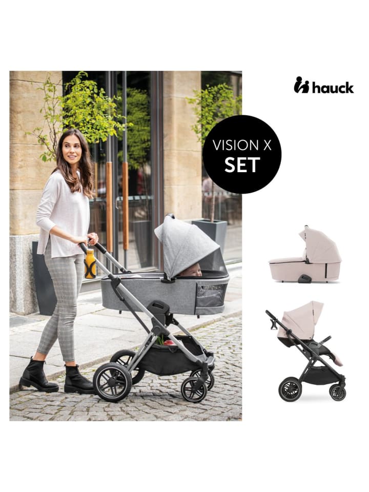 Hauck 3in1 Kinderwagen-Set Vision X Trio Set Silver in beige günstig kaufen onesize