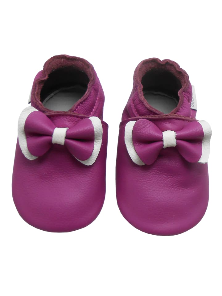 Yalion Leder-Krabbelschuhe 
