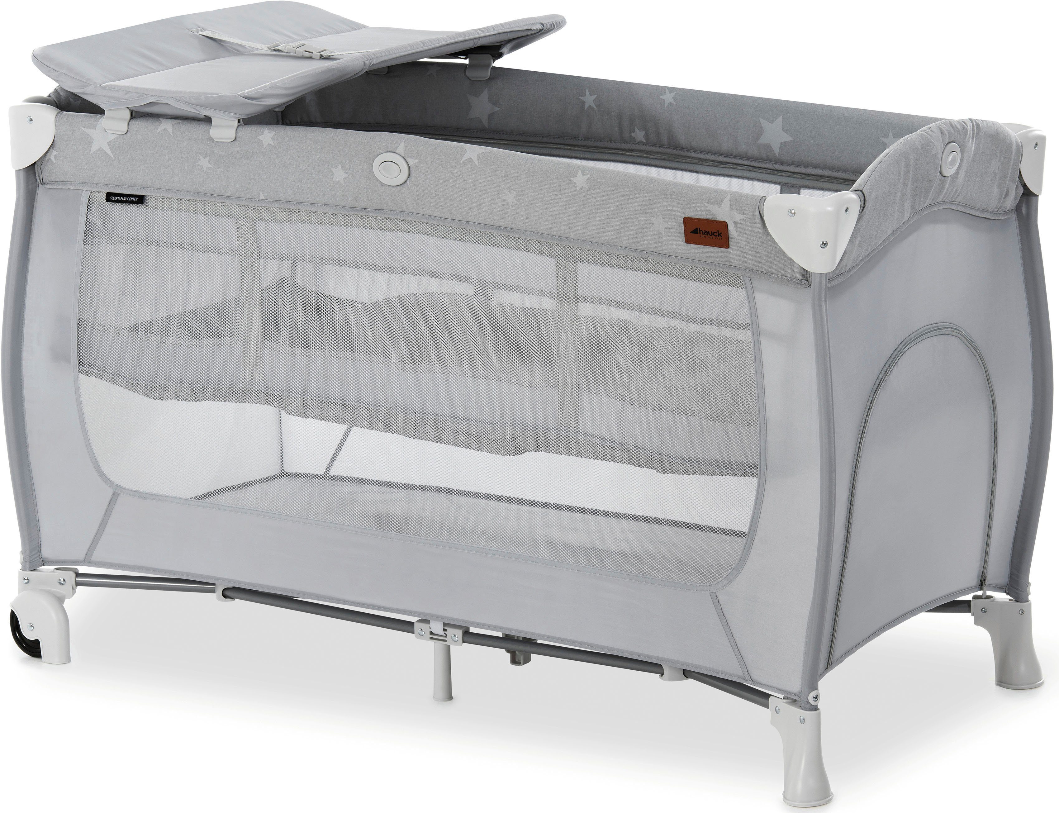Hauck Baby-Reisebett Sleep'N Play Center, Stars, inkl. Transporttasche