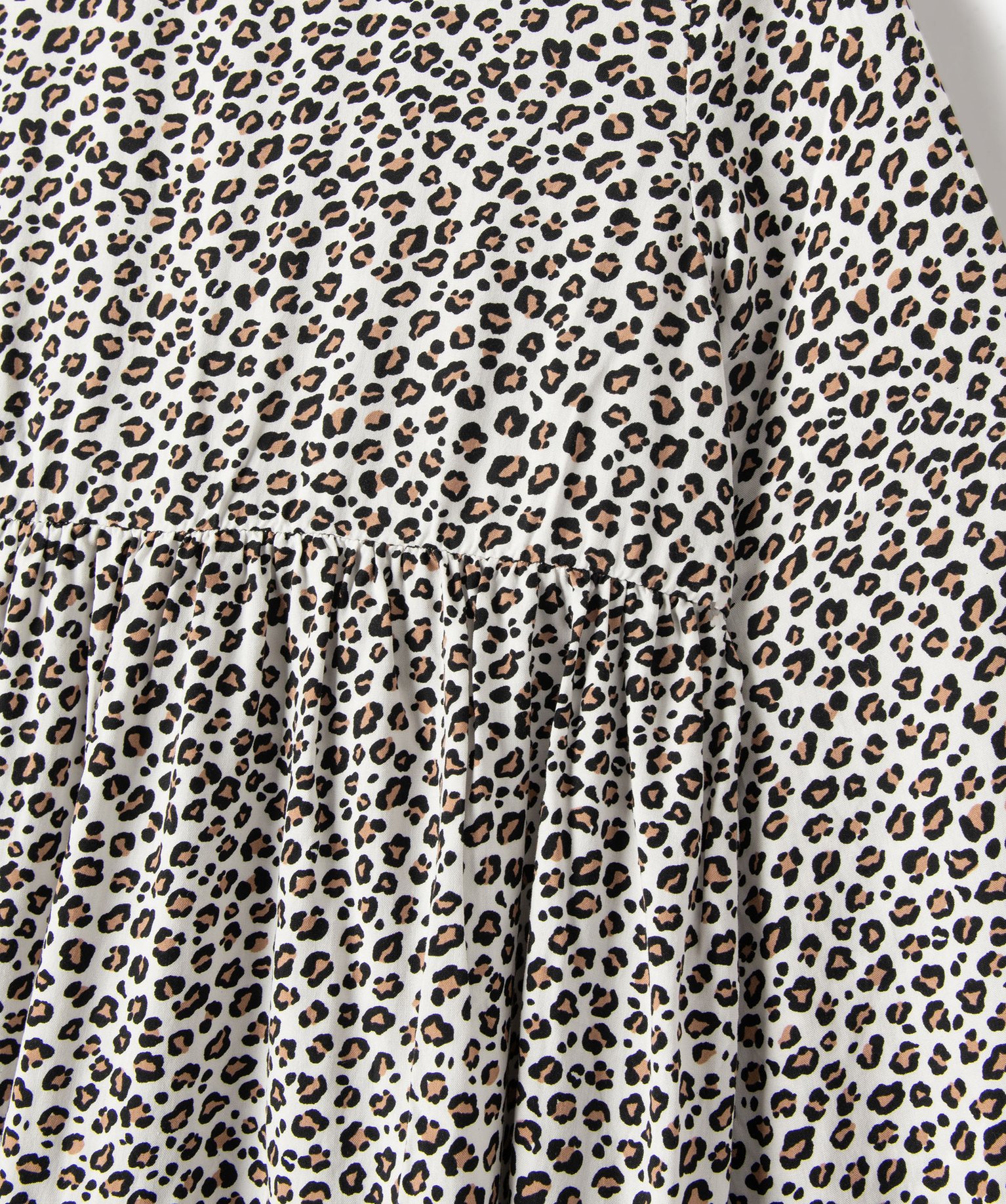 Robe à manches longues imprimée fille ecru | GEMO