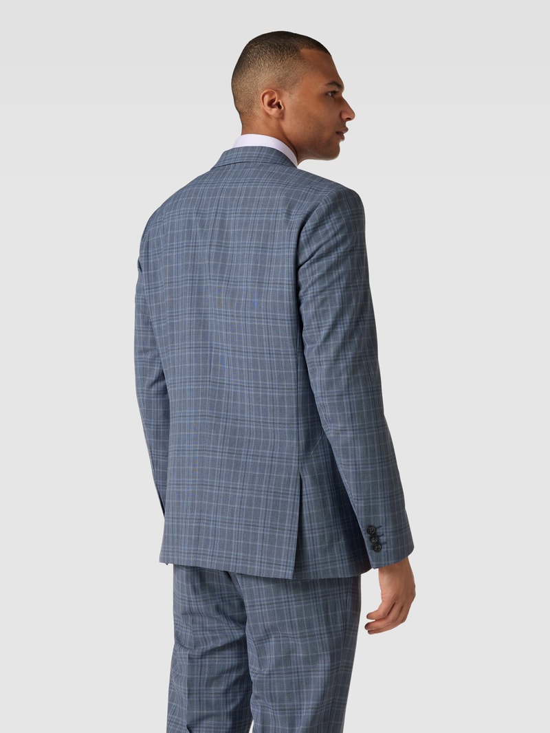 Sakko mit Allover-Muster Modell 'LIAM' in hellblau