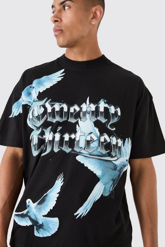 Oversize T-Shirt mit Print