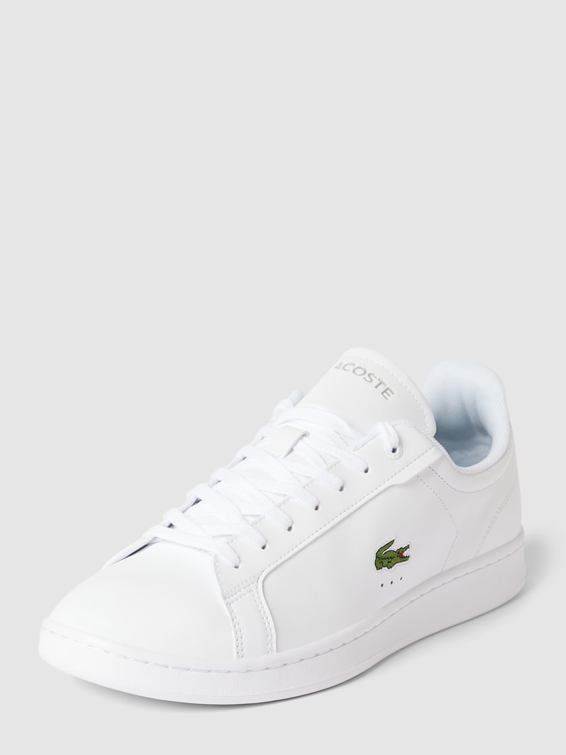 Sneaker mit Label-Print und Logo-Stitching Modell 'CARNABY' in weiß