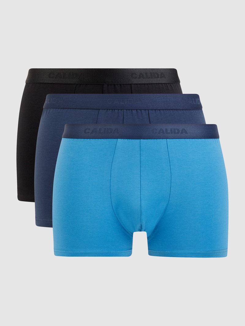 Trunks aus Single Jersey im 3er-Pack Modell 'Natural Benefit' in türkis