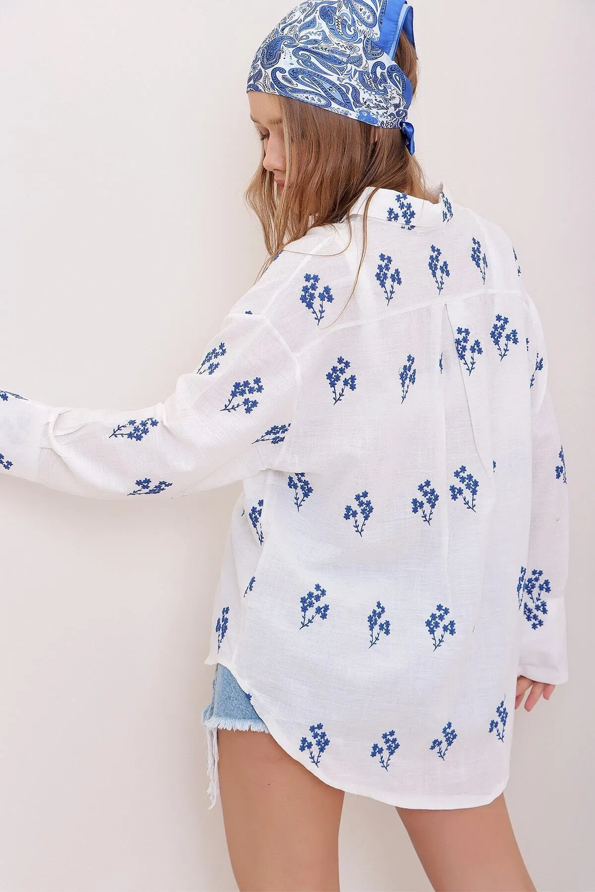 Trend Alaçatı Stili  Hemd - Weiß - Regular Fit