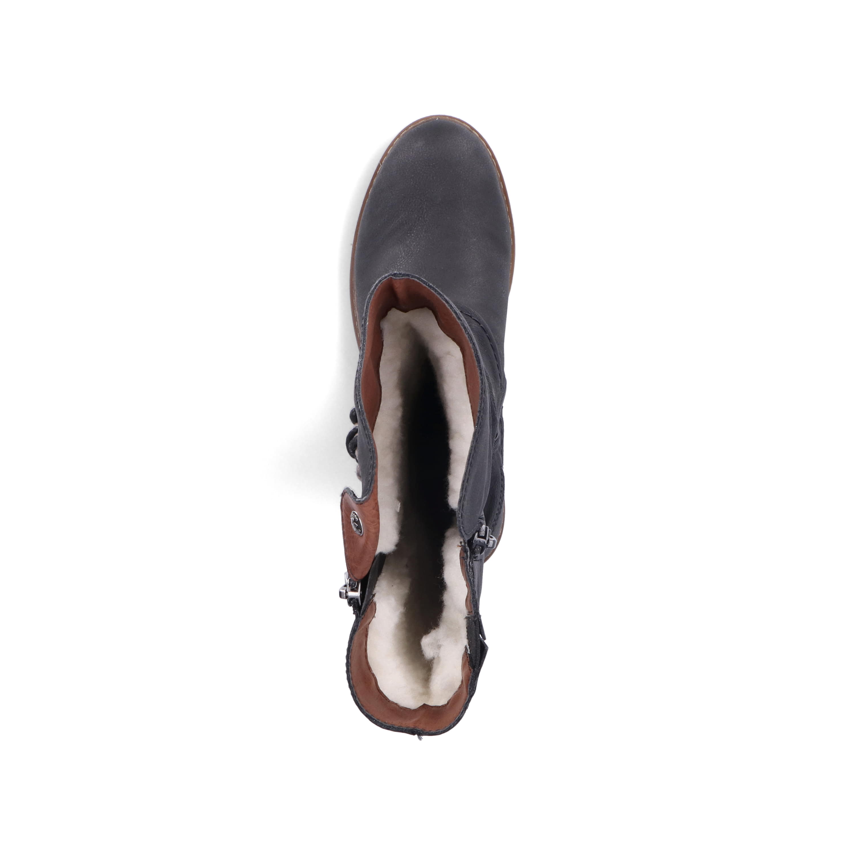 Rieker Damen Hochschaftstiefel tiefschwarz