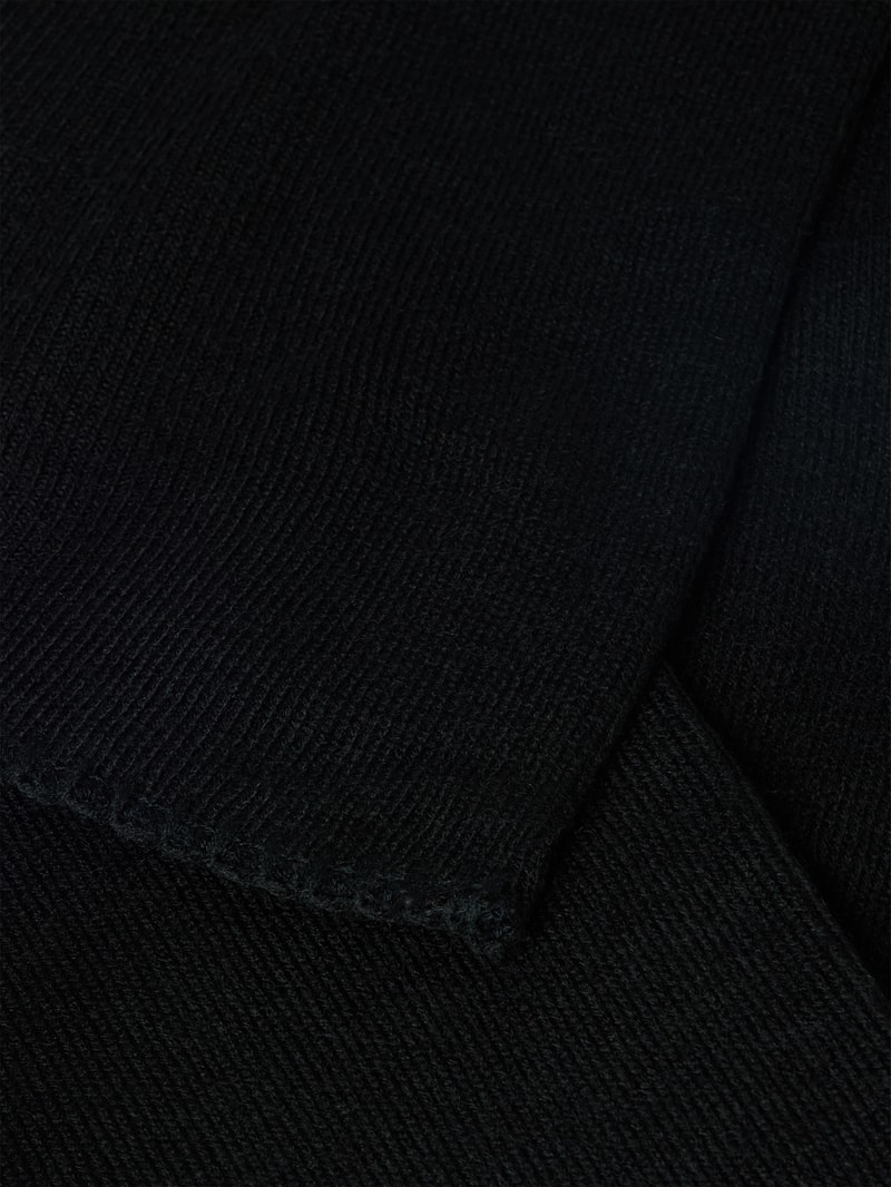 Schal mit Label-Detail Modell 'NEWMADISON' in schwarz
