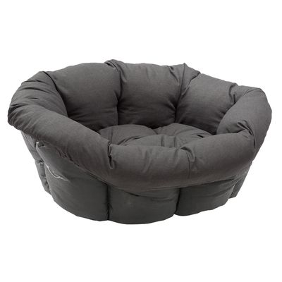 Set aus Ferplast Korb Siesta Deluxe  mit Überzug Sofà  - Anthrazit