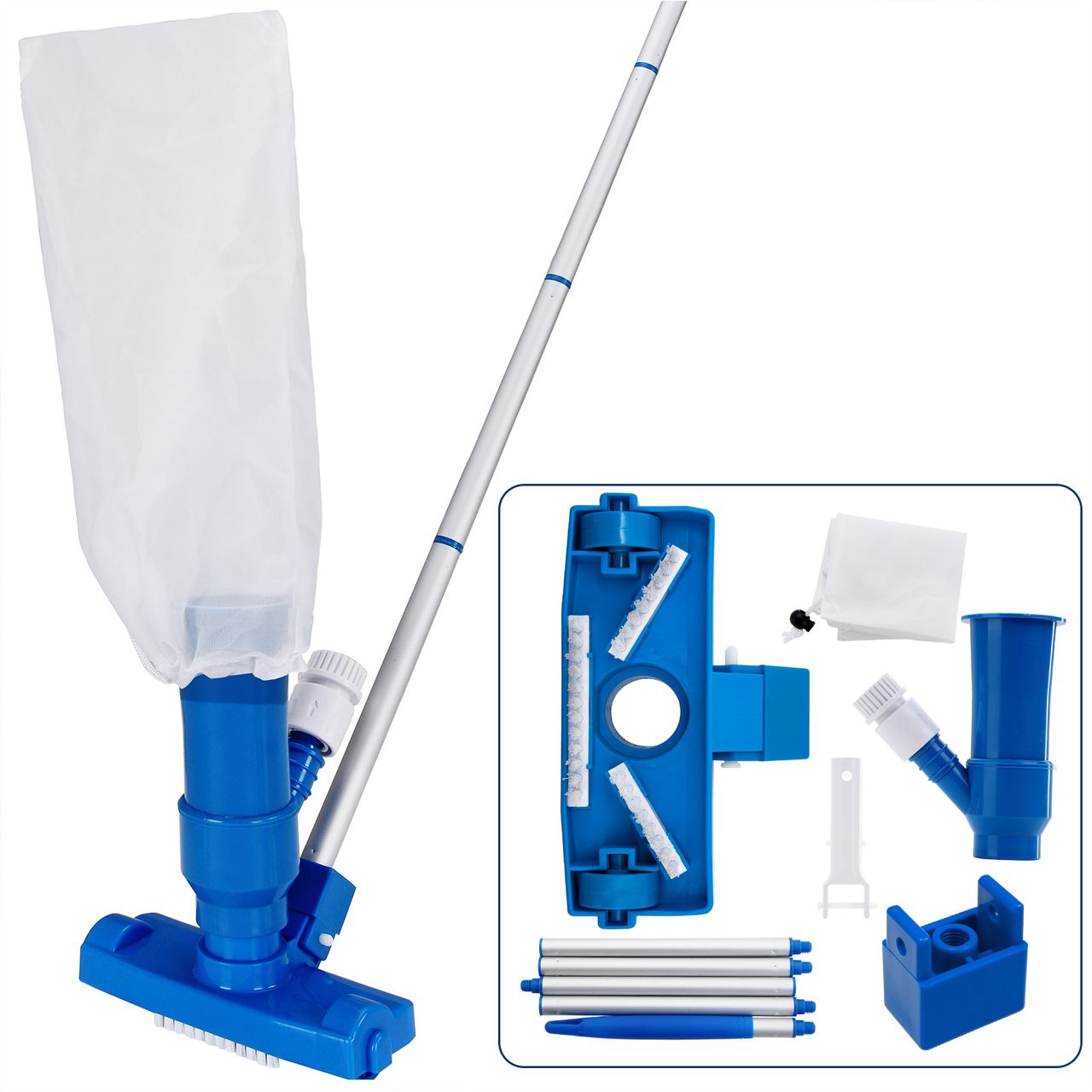 Casaria monzana® Pool-Reinigungsset 3-tlg.