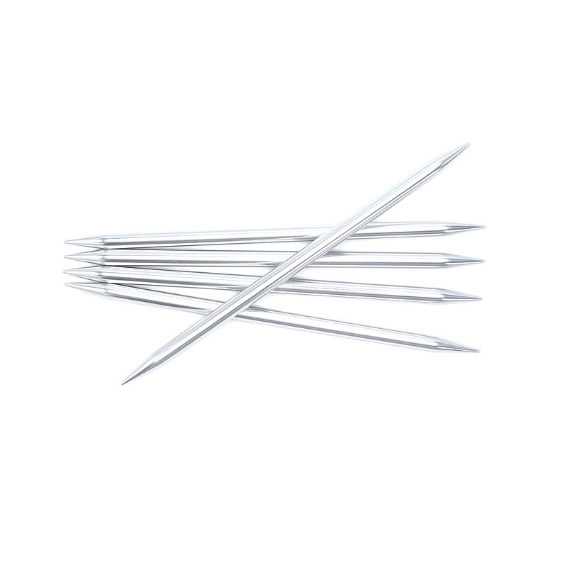 Strømpepinne 20 cm 8,0 mm aluminium silver