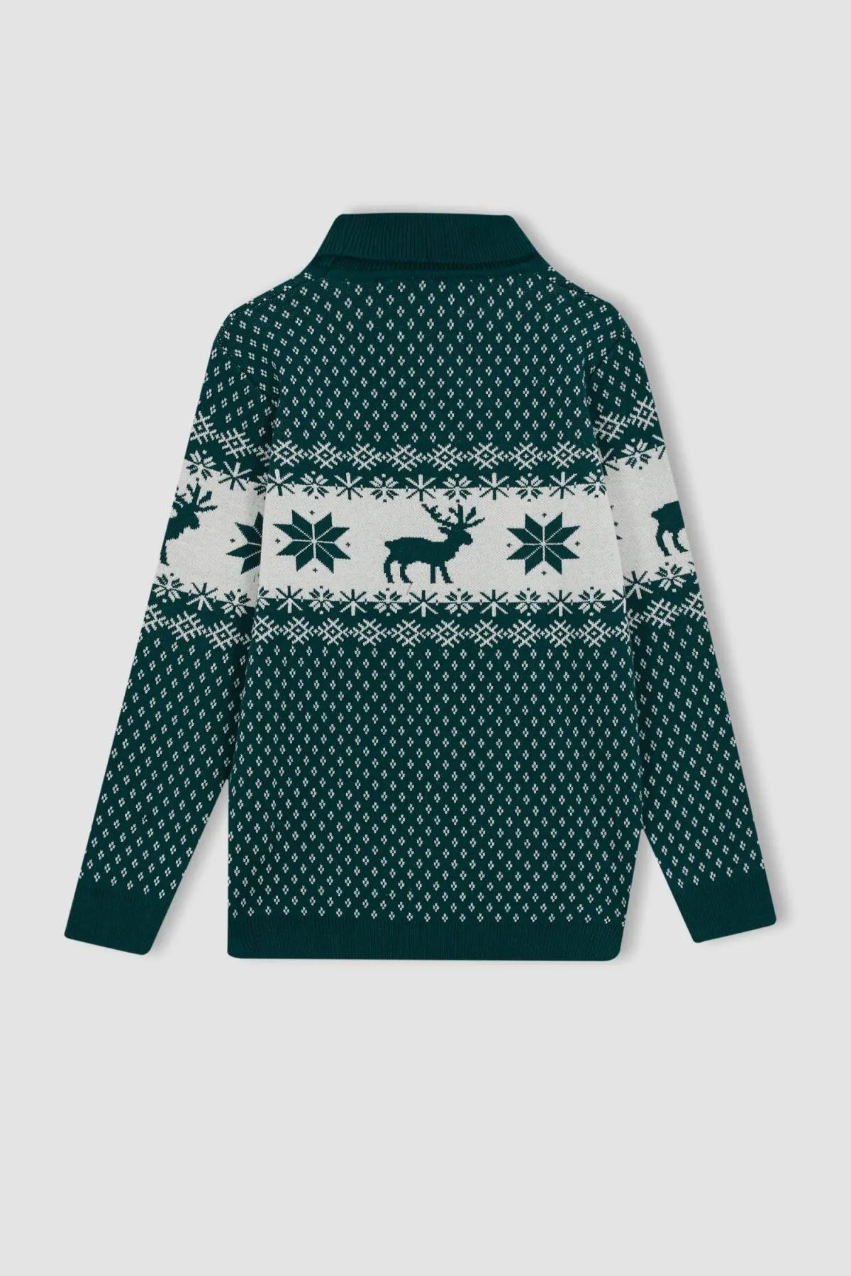 DeFacto  Rollkragenpullover mit Weihnachtsmotiv für Jungen