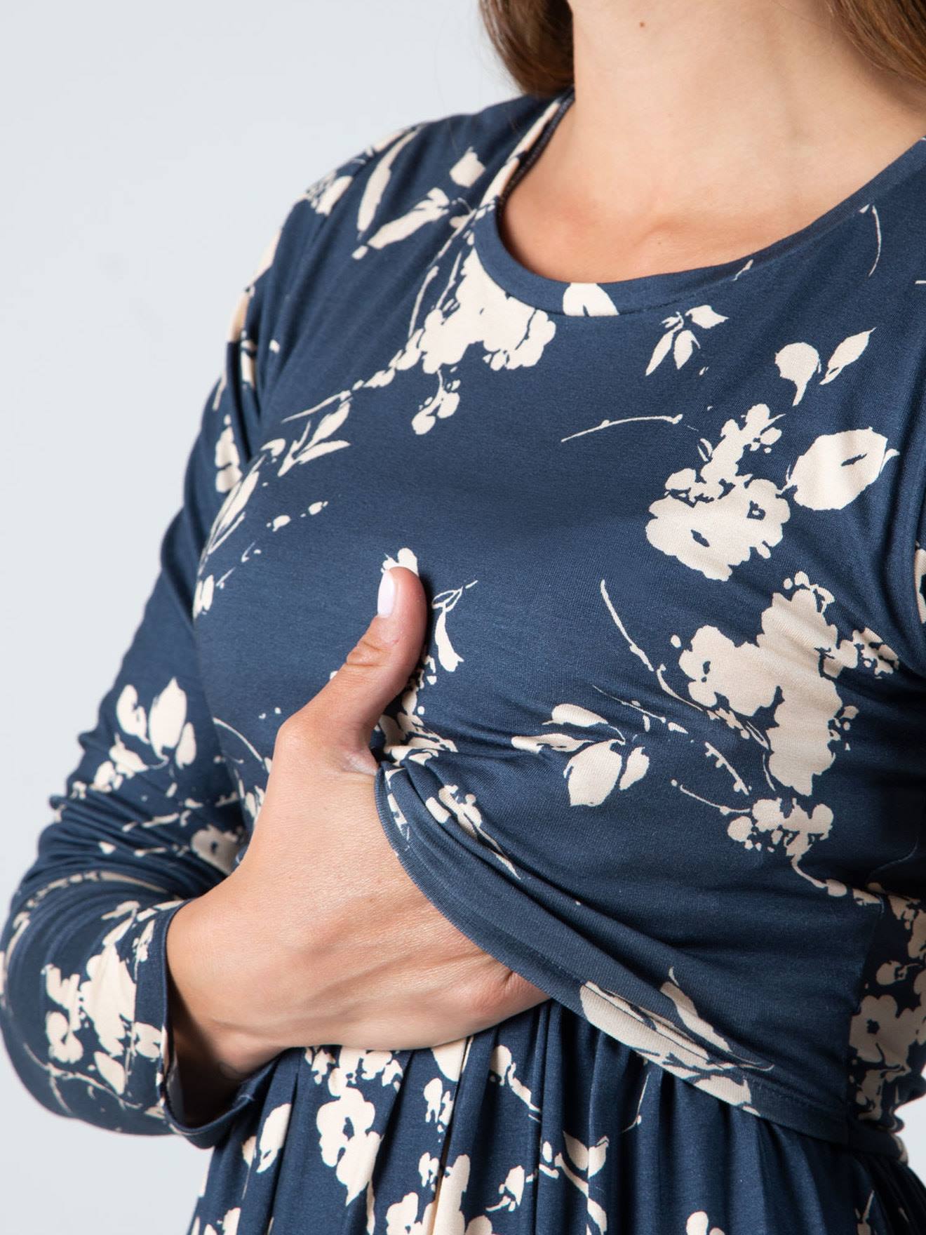 Envie de Fraise Nachhaltiges Skaterkleid für Schwangerschaft & Stillzeit LIMBO ENVIE DE FRAISE - blau gestreift