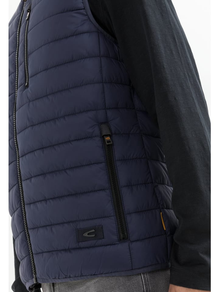 Camel Active Steppweste aus recyceltem Polyester in Dunkelblau günstig kaufen