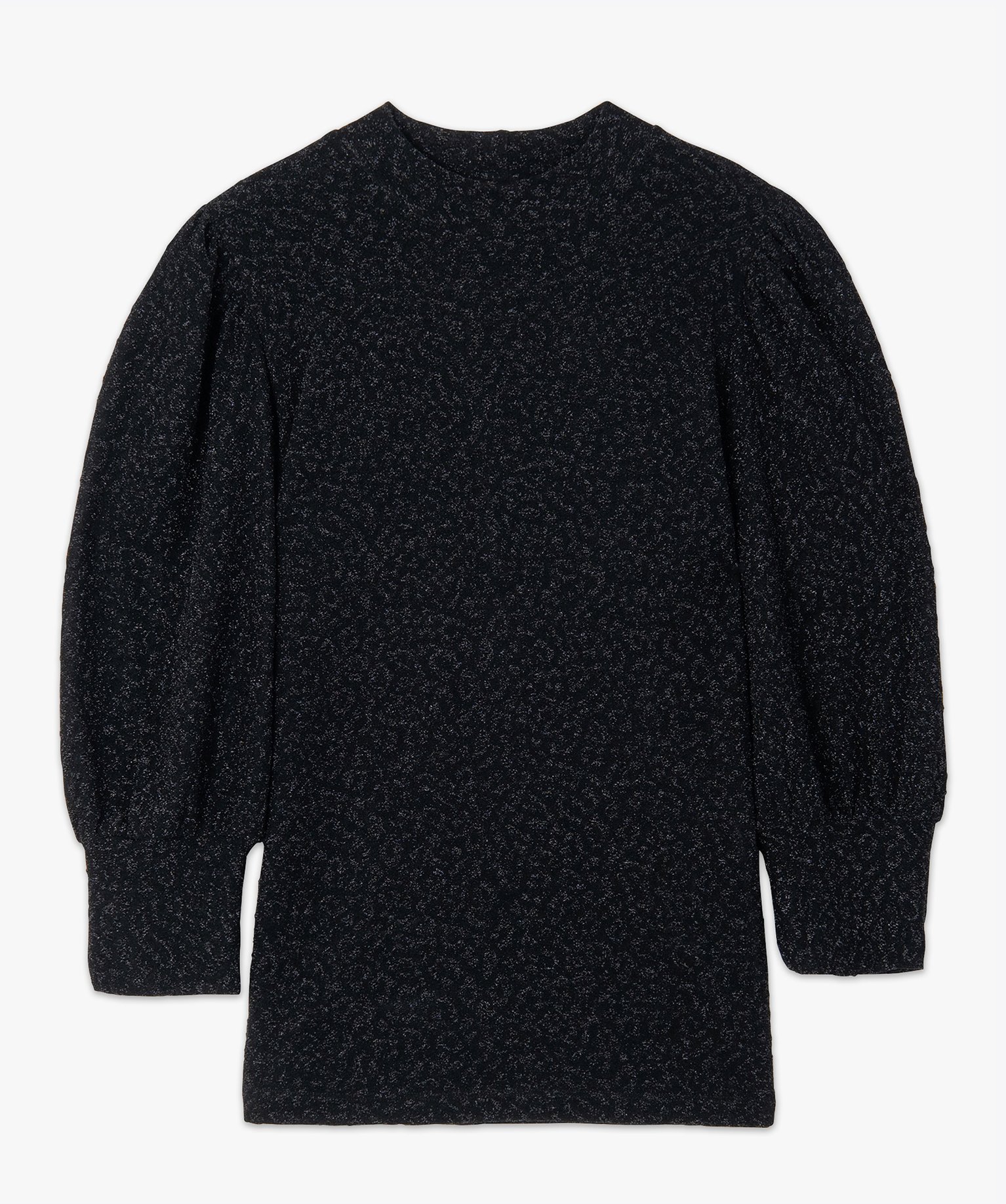 Tee-shirt femme scintillant avec manches bouffantes | GEMO