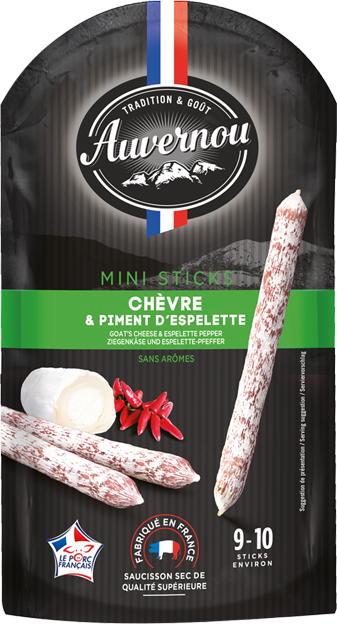 Auvernou Mini Stick Salami mit Chili