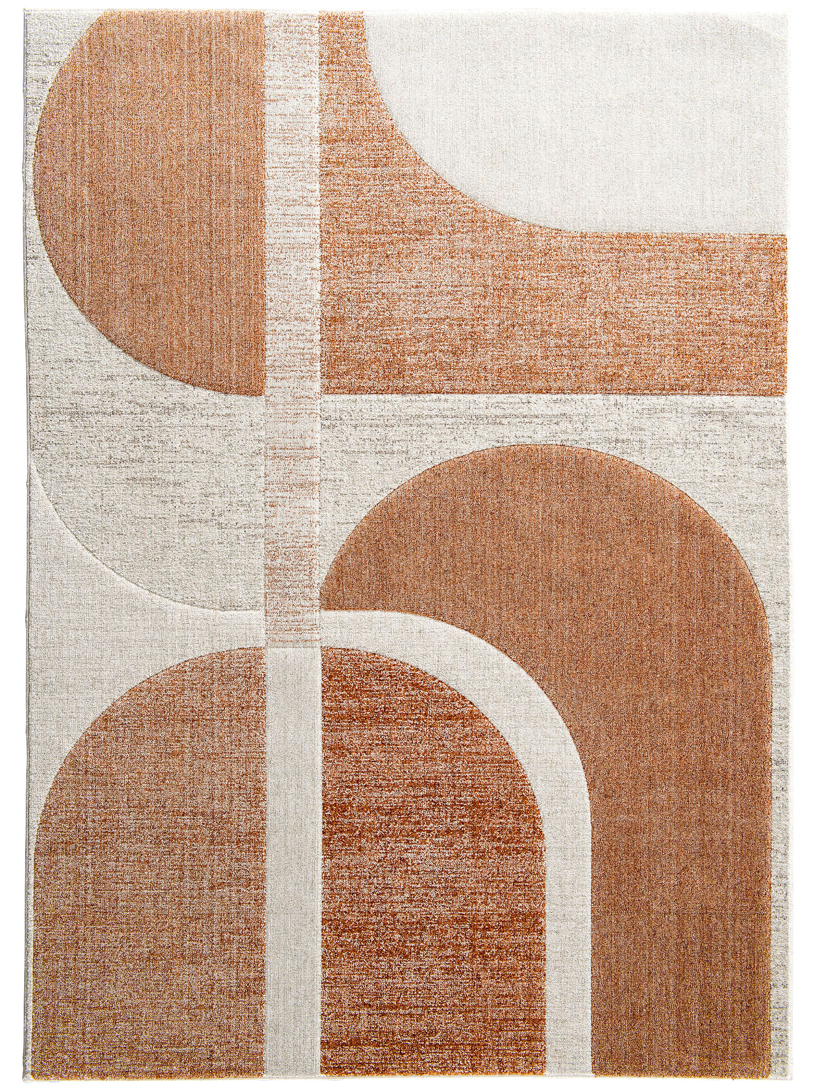 Rockledge Moderner Teppich, Rost-Grau