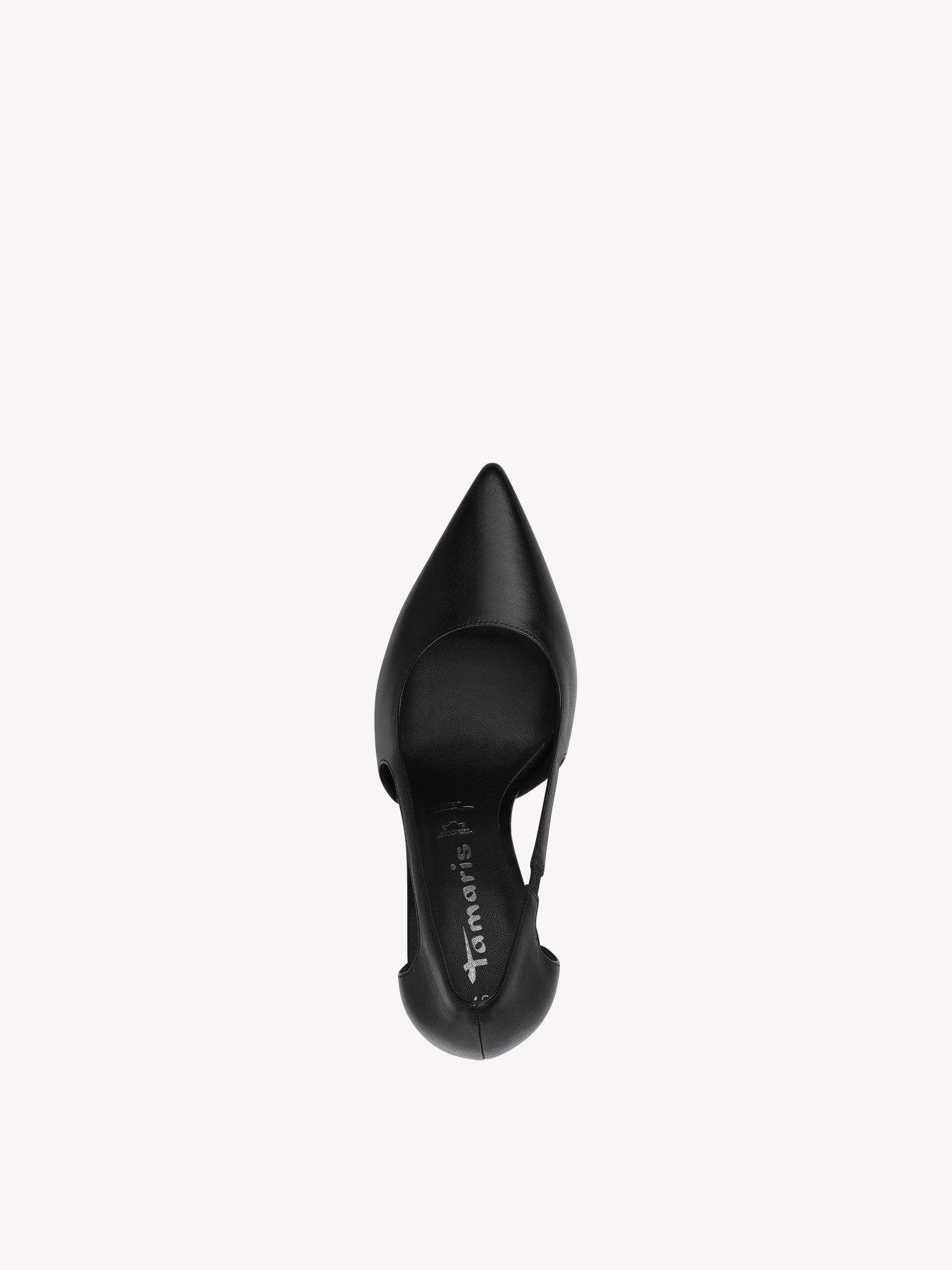 Escarpin en cuir - noir