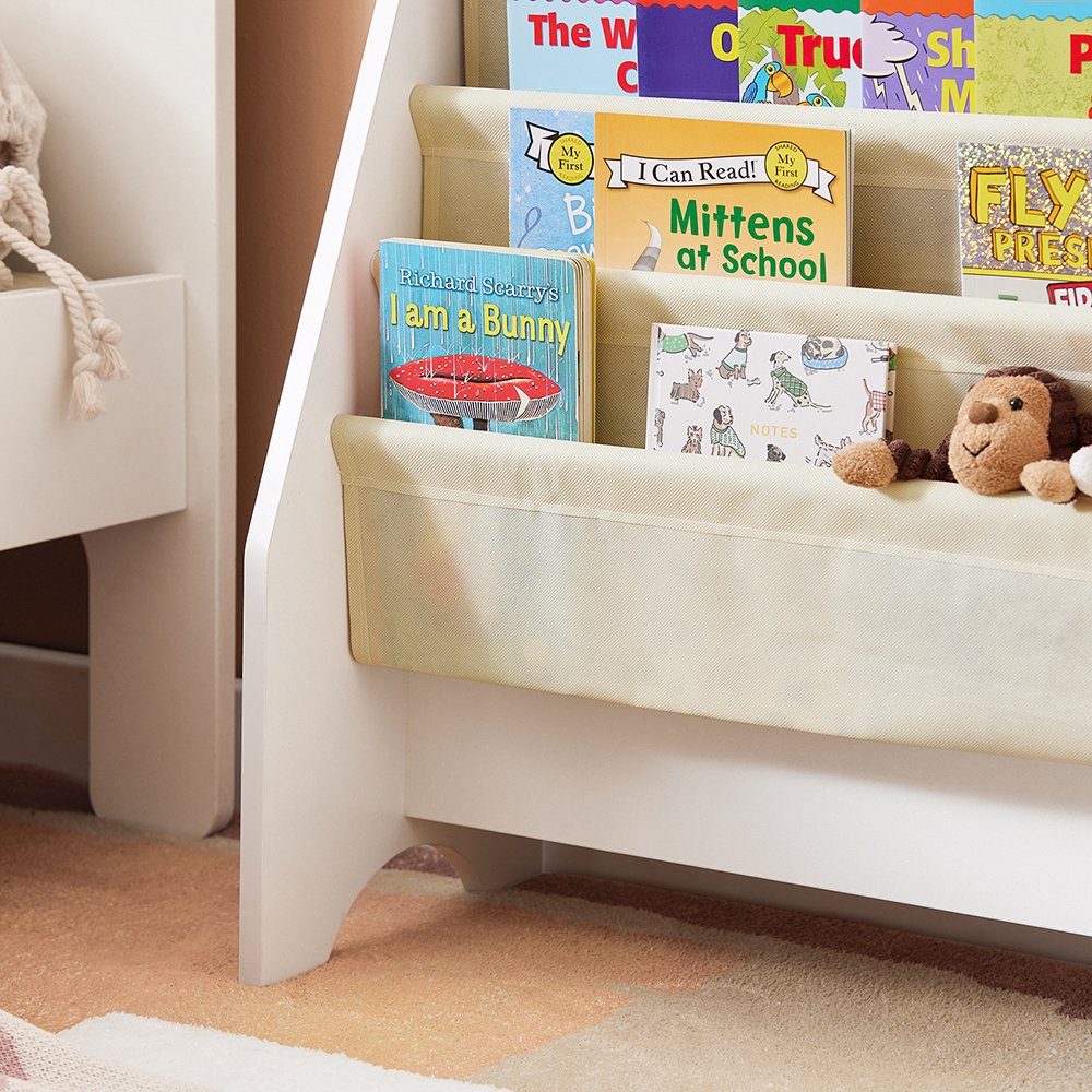 SoBuy Bücherregal FRG225, Kinderbücherregal mit 4 Ablagefächern