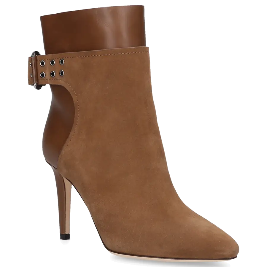 Jimmy Choo - Stiefeletten MAJOR 85 Kalbsleder Veloursleder braun - braun
