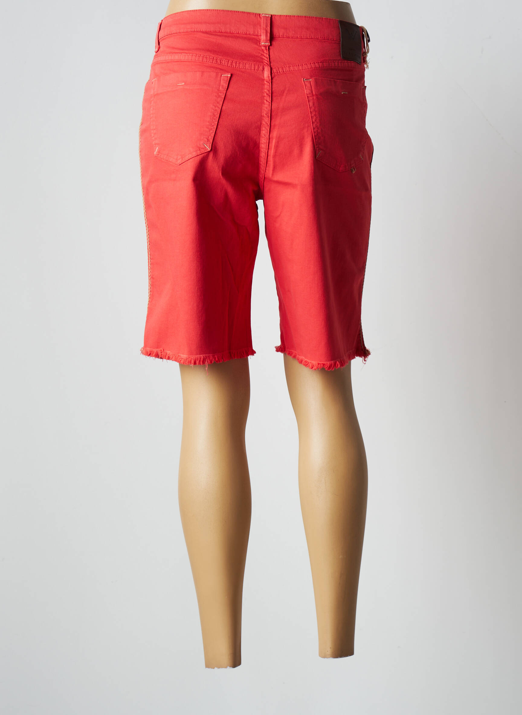 Waltron Bermudas Femme couleur rouge