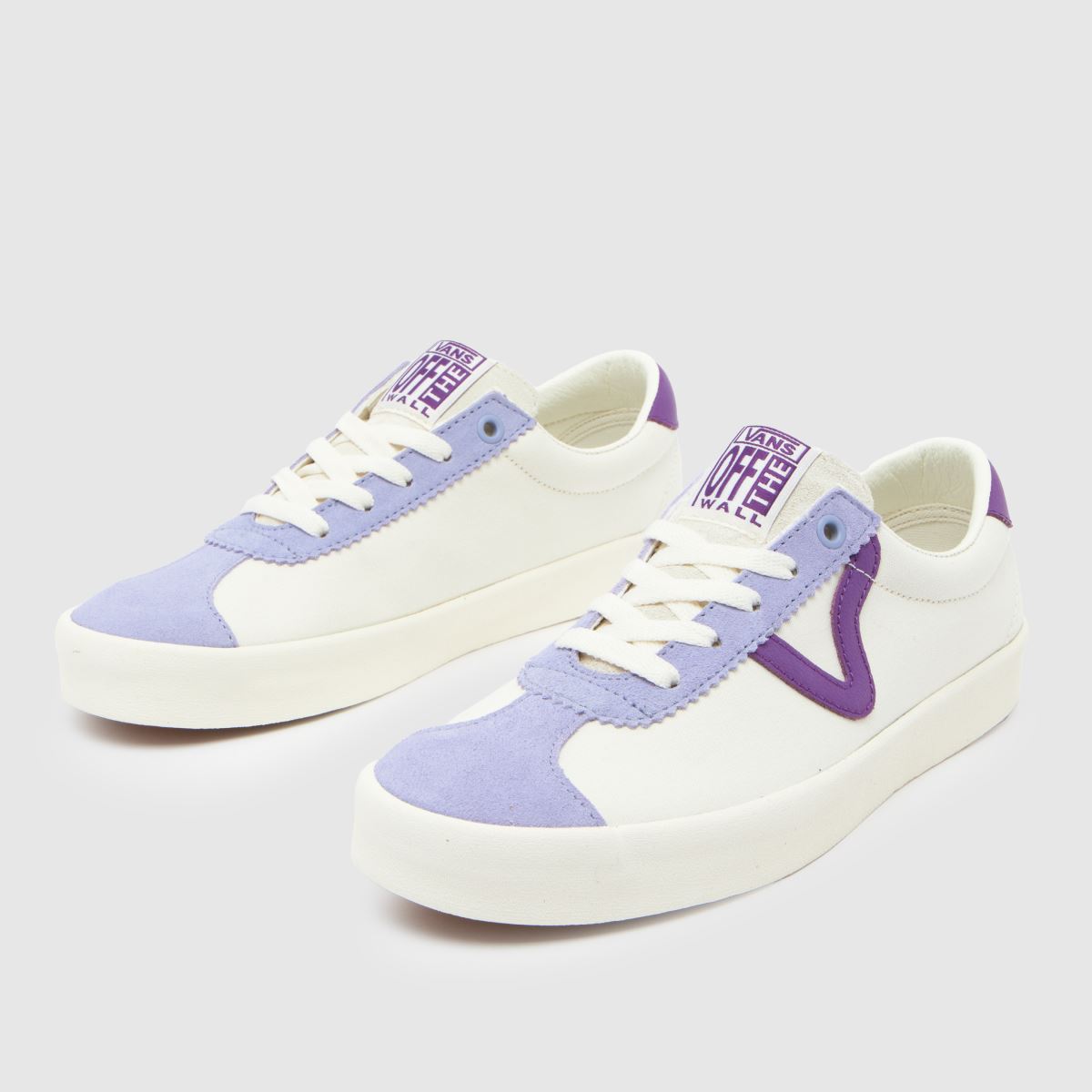Vans Sport låga sneakers i vitt och lila