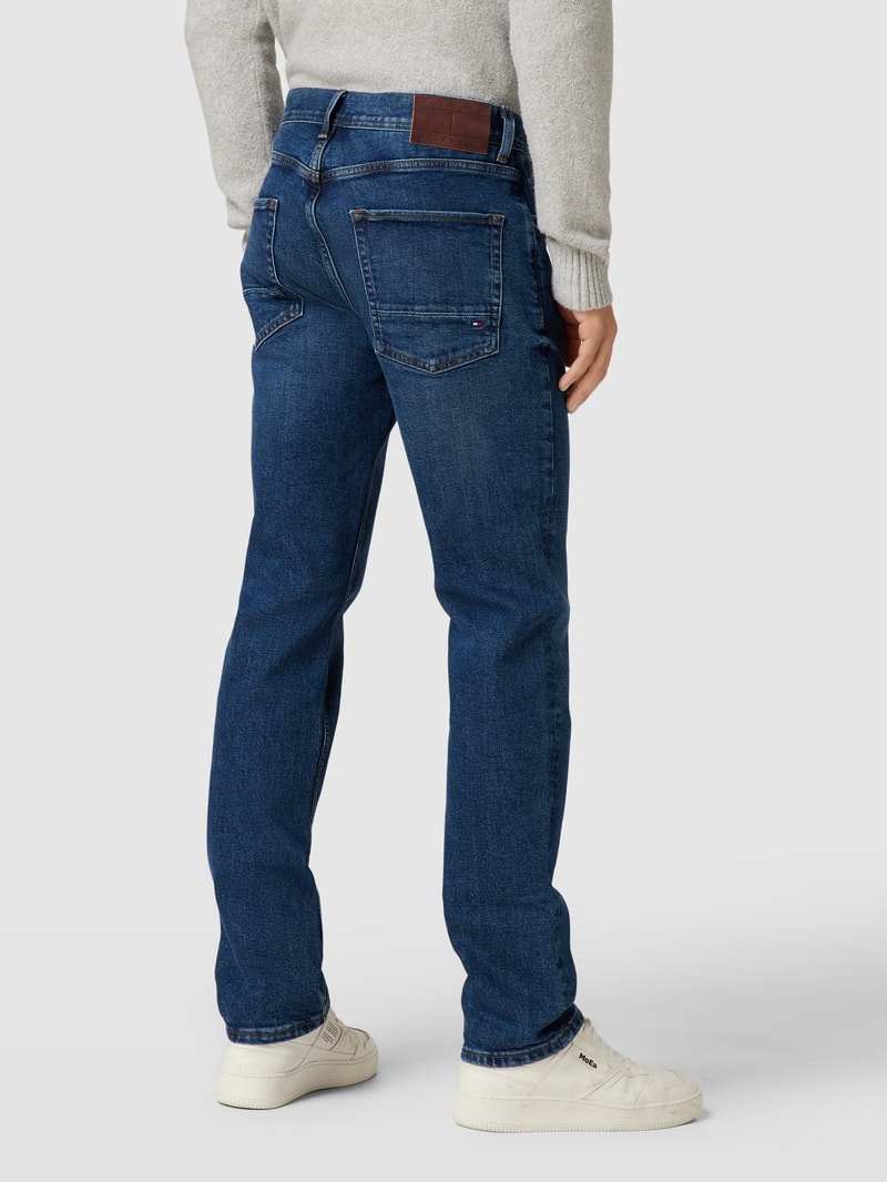 Straight Leg Jeans im 5-Pocket-Design Modell 'STRAIGHT DENTON' in blau