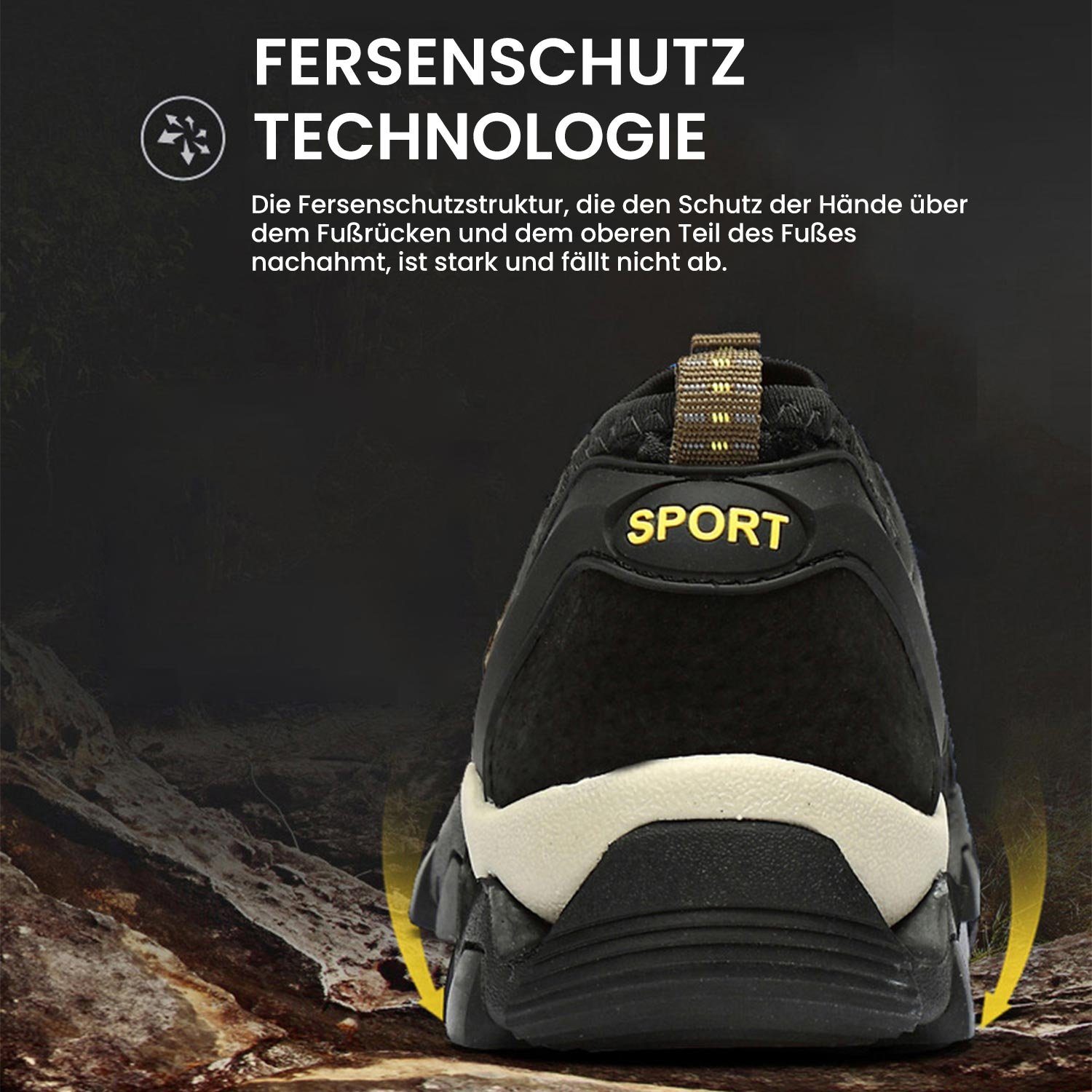 MAGICSHE Outdoor Mesh-Sportschuhe Wanderschuh Trail-Stiefel, Rutschfest, Atmungsaktiv